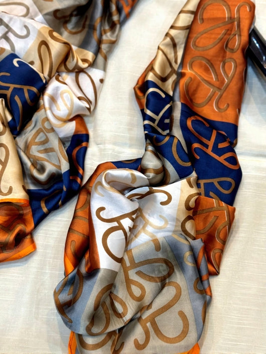Luxury Satin Silk Hijab - Classic Mosaic