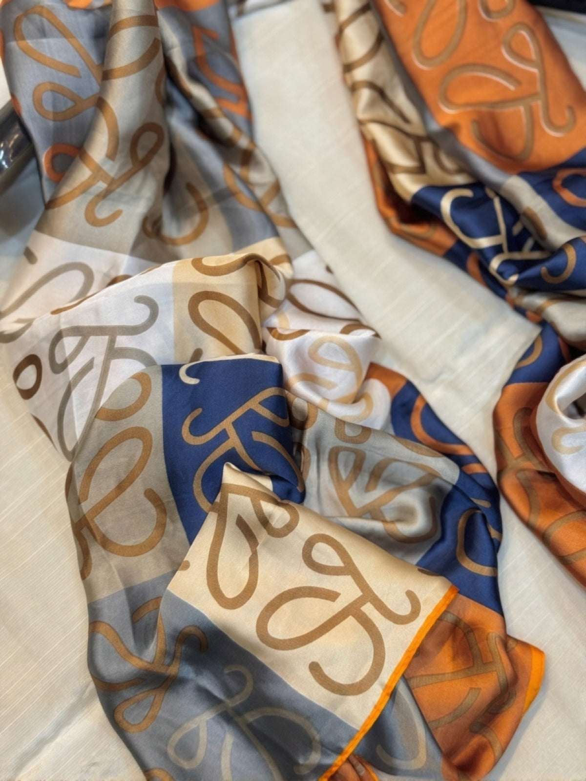 Luxury Satin Silk Hijab - Classic Mosaic