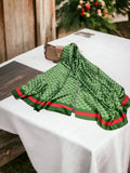 Luxury Satin Silk Scarf – Green Gucci