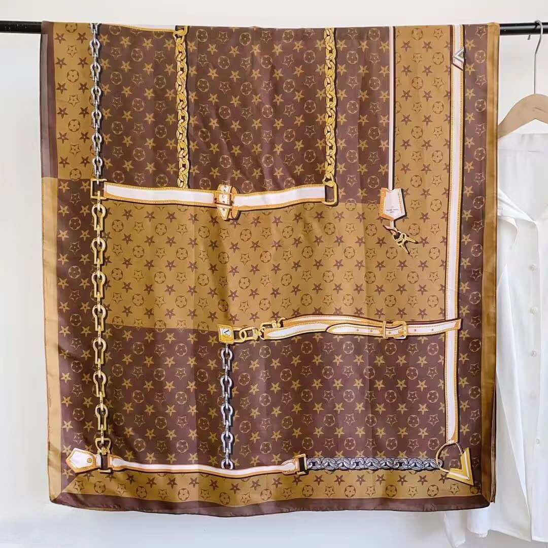 Luxury Printed Silk Scarf – Bole Coffee