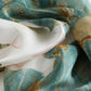Luxury Printed Silk Scarf – Mineral Green