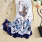 Luxury Printed Silk Scarf – Pale Aqua